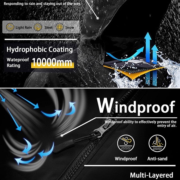 GEMYSE Women's Mountain Waterproof Ski Snow Jacket Winter Windproof Rain Jacket - Picture 5 of 5